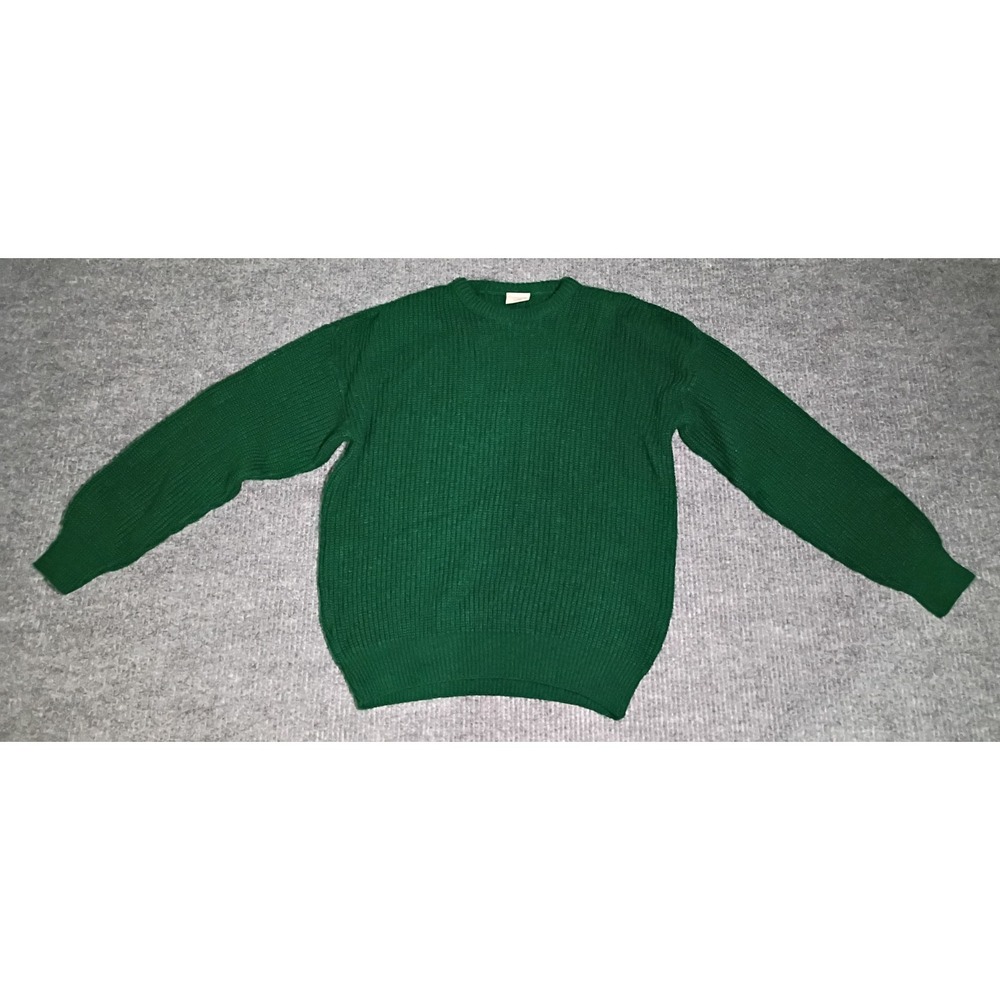 Vintage Huntington Ridge Green Knit Sweater No Size Tag See Description